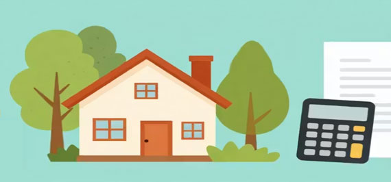 house and a calculator