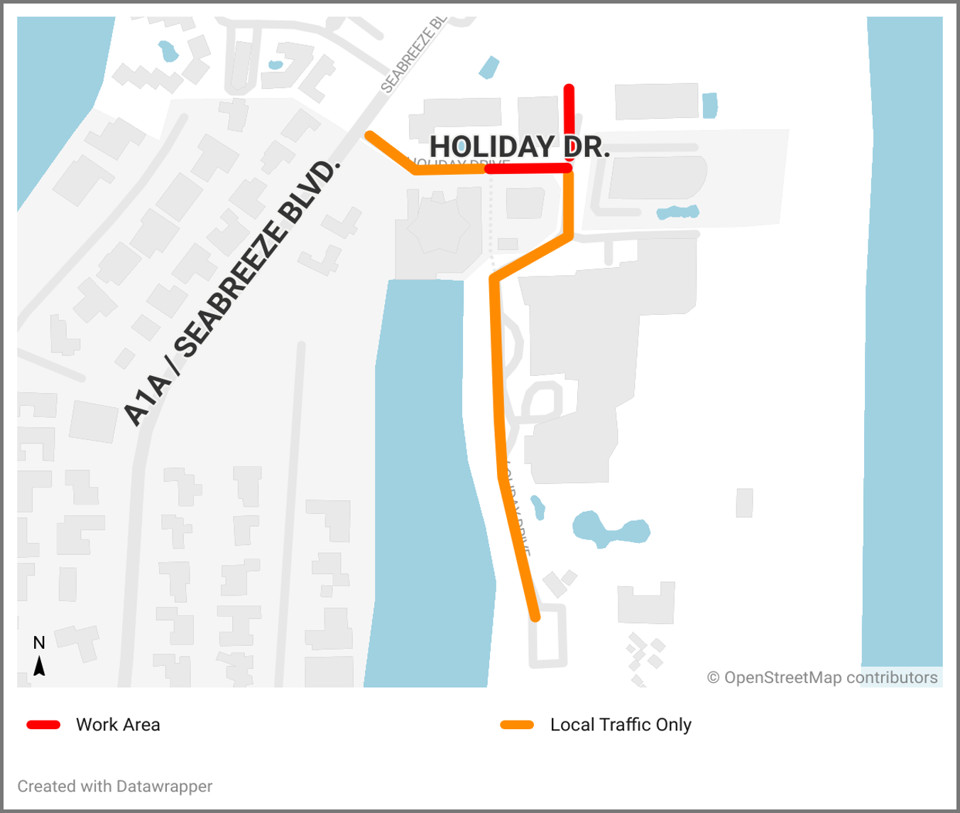 Map of Holiday Drive Water Main Extension - July 2026.png