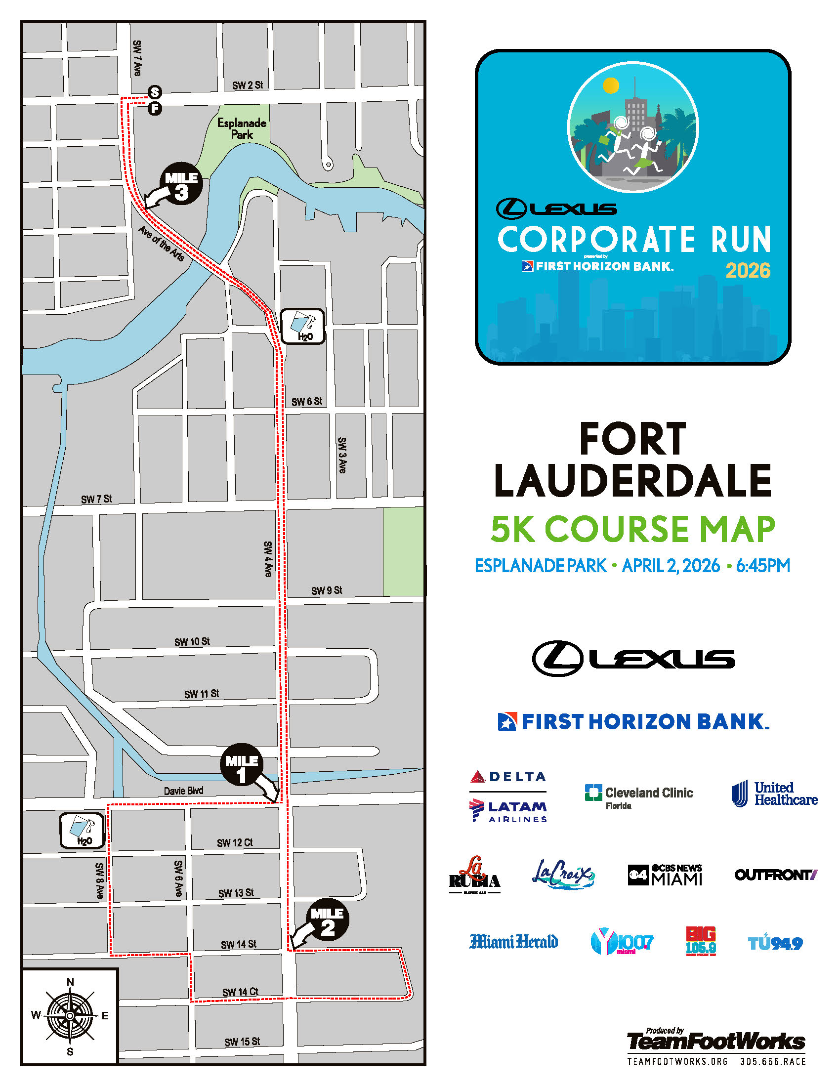 Corporate run map