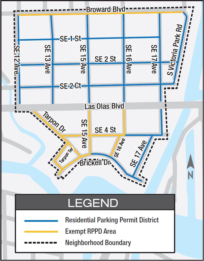 Colee Hammock Residential Parking map