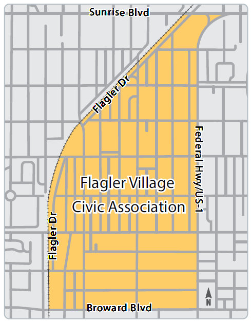 Flagler Village Civic Association map