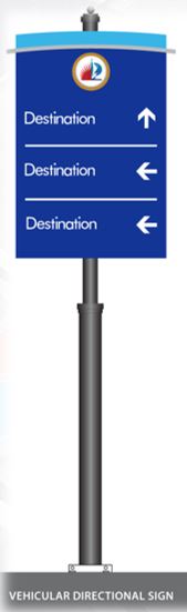 Vehicular Directional sign
